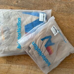 NWT Aviator Nation Sand Crew Sweatshirt and Sweatpants